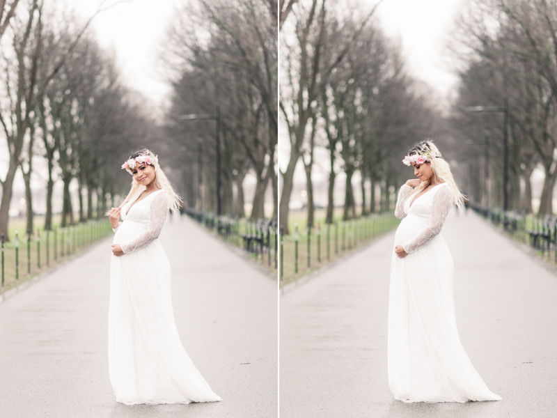 Wedding Photographers in Maryland Washington DC Maternity Session Lincoln Memorial