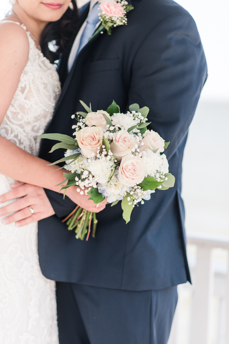 Wedding Photographers in Maryland Celebrations at the Bay Spring Bride and Groom