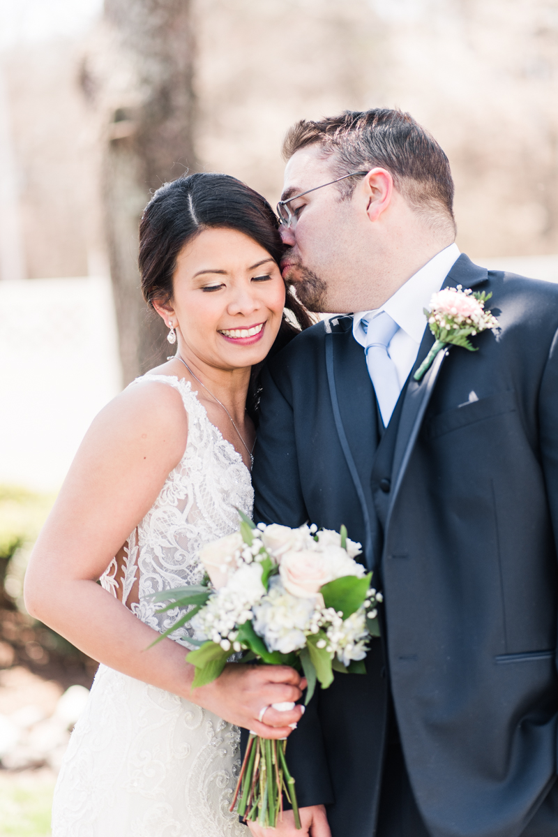 Wedding Photographers in Maryland Celebrations at the Bay Spring Bride and Groom