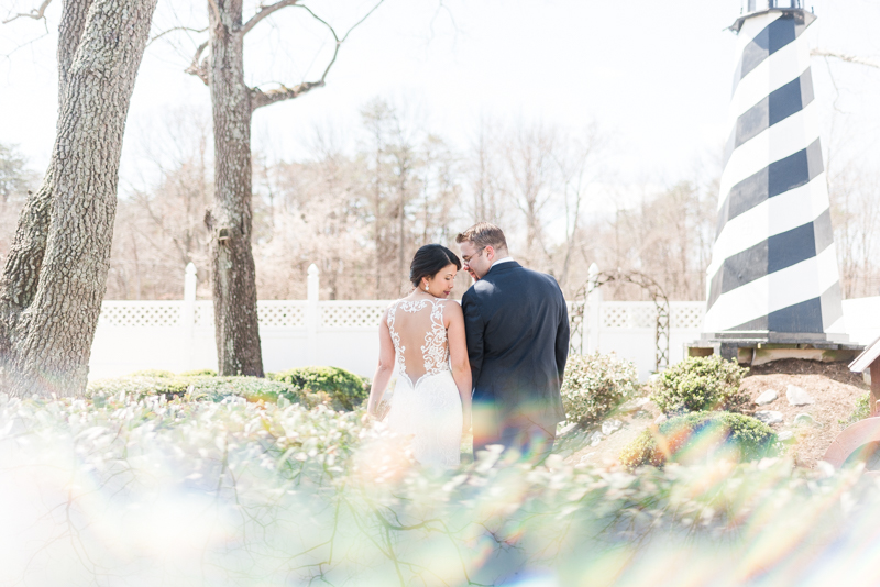 Wedding Photographers in Maryland Celebrations at the Bay Spring Bride and Groom