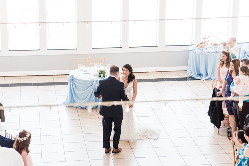 Wedding Photographers in Maryland Celebrations at the Bay Spring Bride and Groom