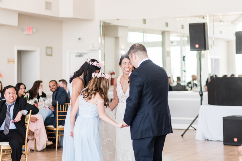 Wedding Photographers in Maryland Celebrations at the Bay Spring Bride and Groom