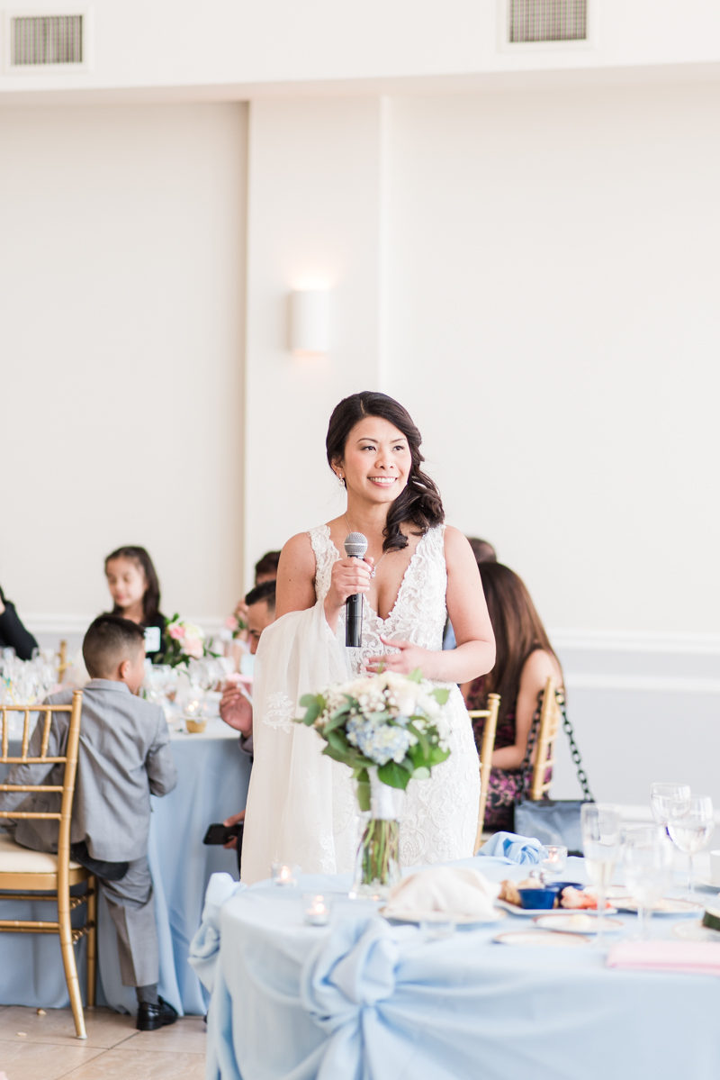 Wedding Photographers in Maryland Celebrations at the Bay Spring Bride and Groom