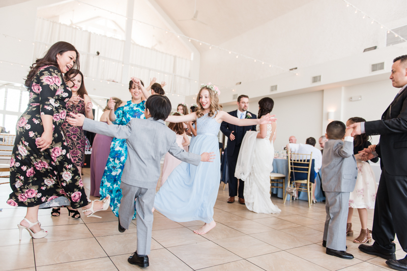 Wedding Photographers in Maryland Celebrations at the Bay Spring Bride and Groom