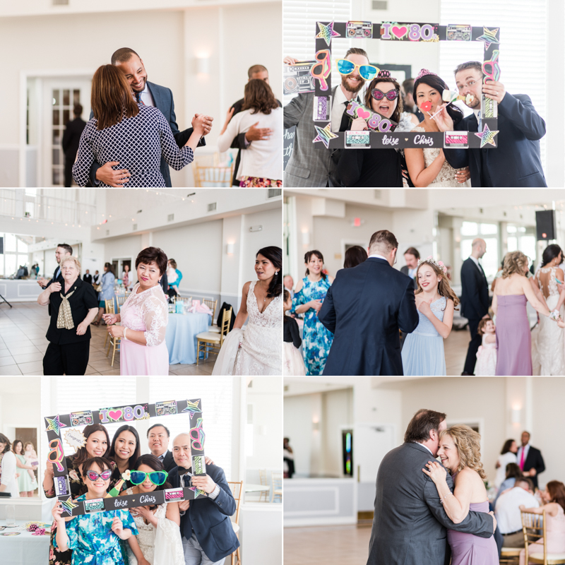 Wedding Photographers in Maryland Celebrations at the Bay Spring Bride and Groom