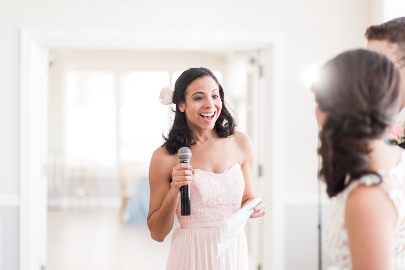 Wedding Photographers in Maryland Celebrations at the Bay Spring Bride and Groom