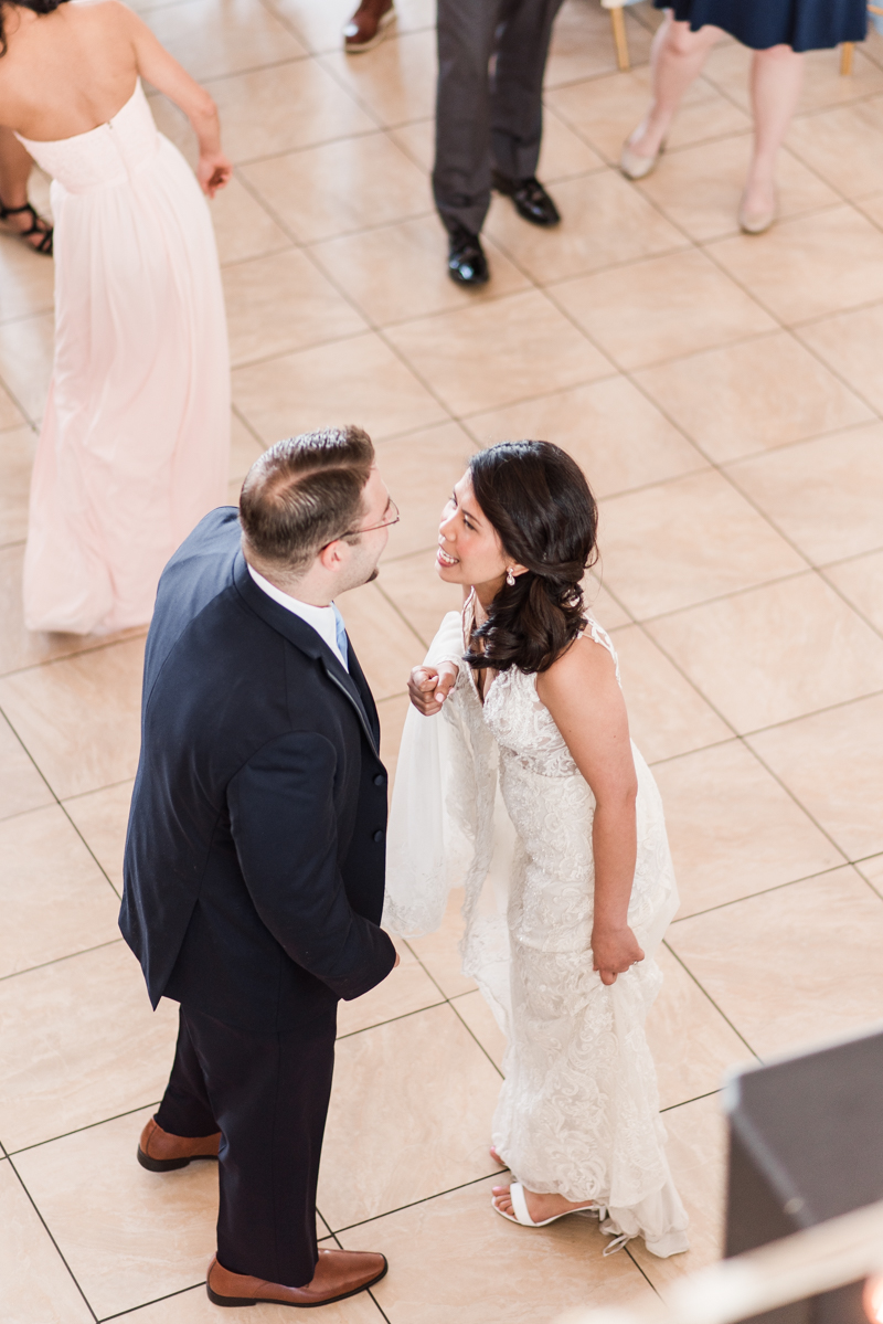 Wedding Photographers in Maryland Celebrations at the Bay Spring Bride and Groom