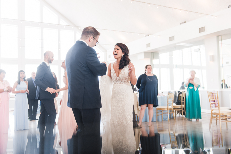 Wedding Photographers in Maryland Celebrations at the Bay Spring Bride and Groom