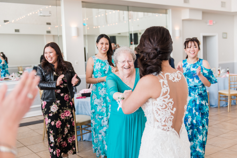 Wedding Photographers in Maryland Celebrations at the Bay Spring Bride and Groom