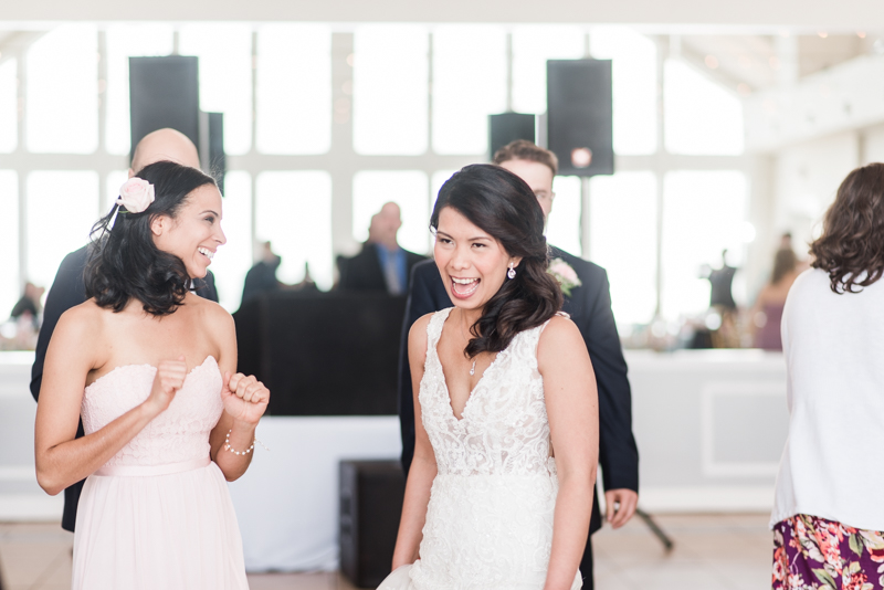 Wedding Photographers in Maryland Celebrations at the Bay Spring Bride and Groom