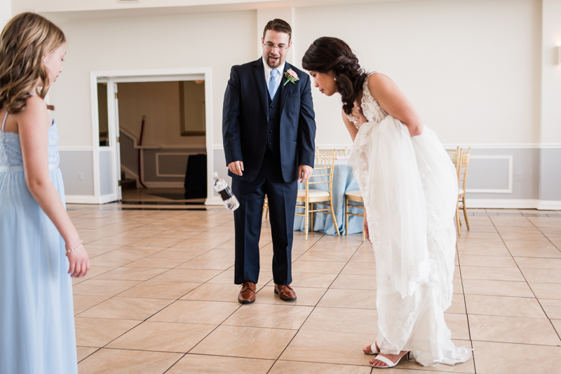 Wedding Photographers in Maryland Celebrations at the Bay Spring Bride and Groom