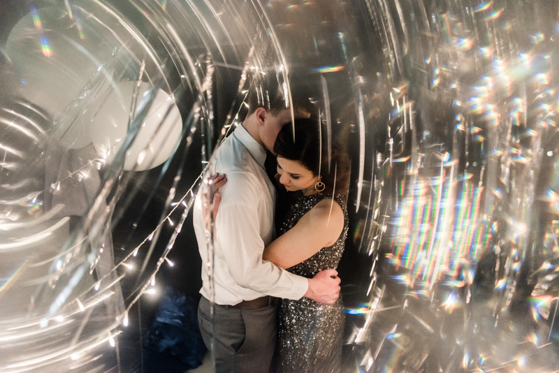 Wedding Photographers in Maryland Kusama Infinity Mirrors Galaxy Styled Shoot