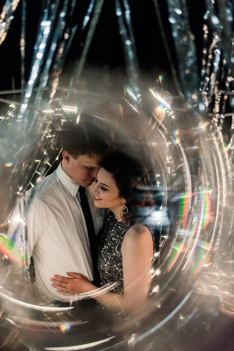 Wedding Photographers in Maryland Kusama Infinity Mirrors Galaxy Styled Shoot
