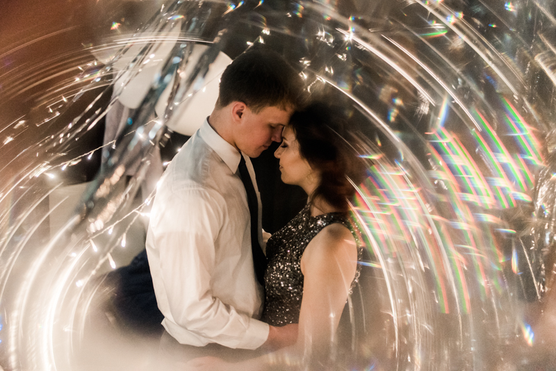 Wedding Photographers in Maryland Kusama Infinity Mirrors Galaxy Styled Shoot