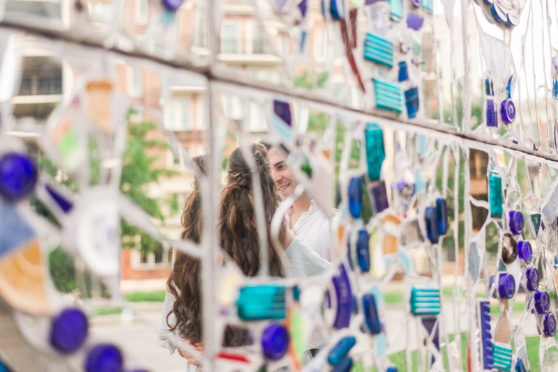 Wedding Photographers in Maryland Baltimore Engagement Federal Hill Visionary Art Museum