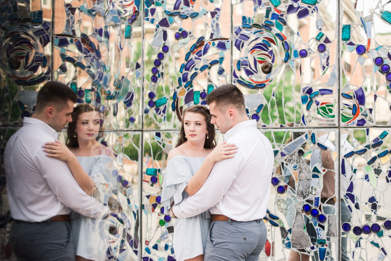 Wedding Photographers in Maryland Baltimore Engagement Federal Hill Visionary Art Museum