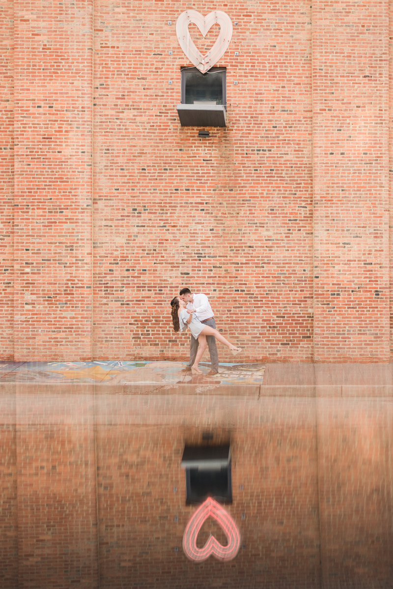 Wedding Photographers in Maryland Baltimore Engagement Federal Hill Visionary Art Museum