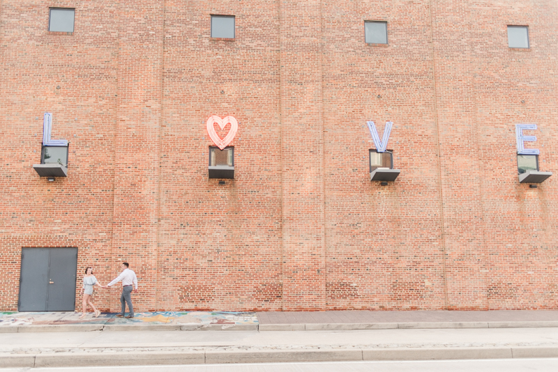 Wedding Photographers in Maryland Baltimore Engagement Federal Hill Visionary Art Museum