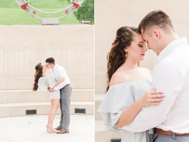 Wedding Photographers in Maryland Baltimore Engagement Federal Hill Visionary Art Museum