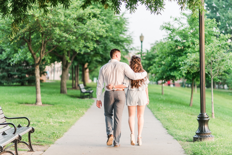 Wedding Photographers in Maryland Baltimore Engagement Federal Hill 