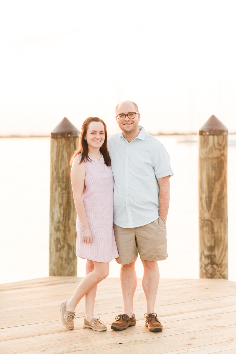 Wedding Photographers in Maryland Downtown Annapolis Engagement Waterfront Sunrise