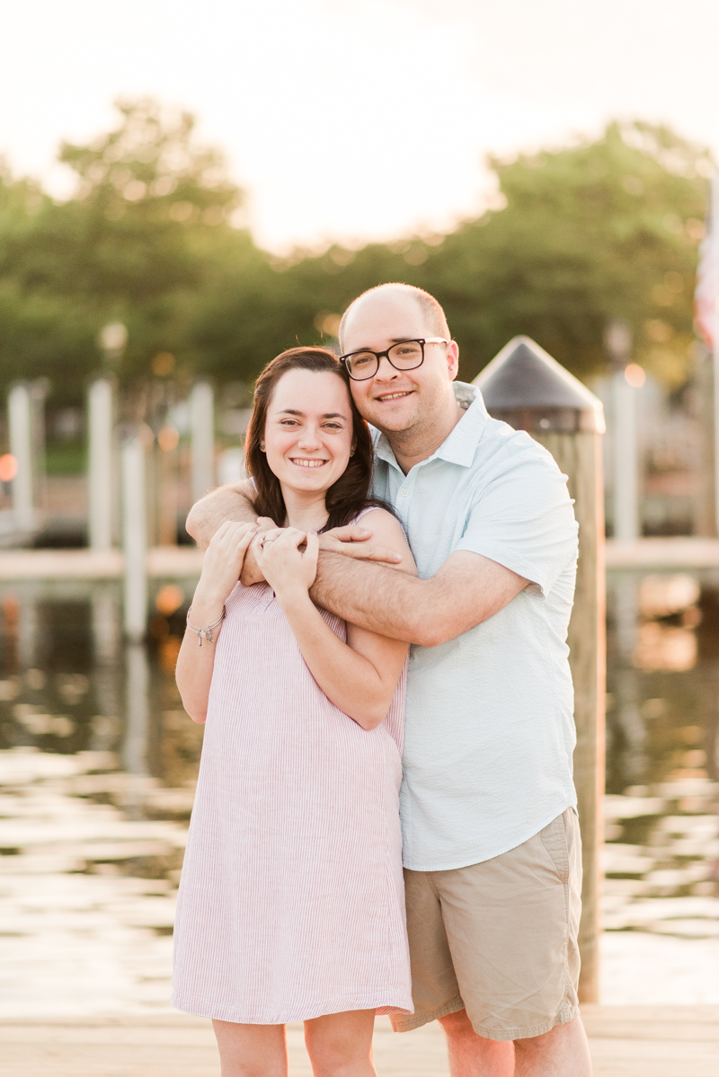 Wedding Photographers in Maryland Downtown Annapolis Engagement Waterfront Sunrise