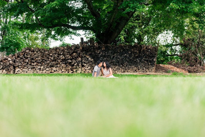 Wedding Photographers in Maryland Butterbee Farm Engagement Baltimore Flower Fields