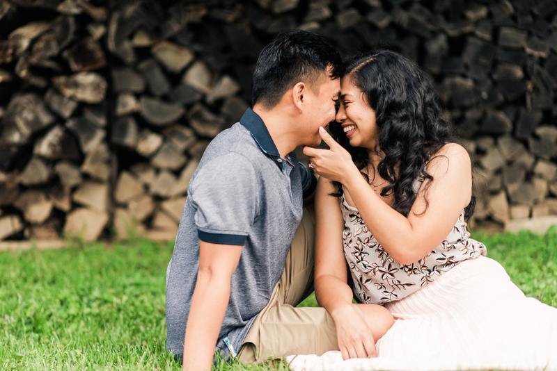 Wedding Photographers in Maryland Butterbee Farm Engagement Baltimore Flower Fields