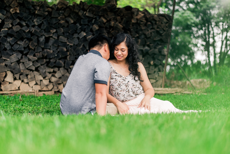 Wedding Photographers in Maryland Butterbee Farm Engagement Baltimore Flower Fields