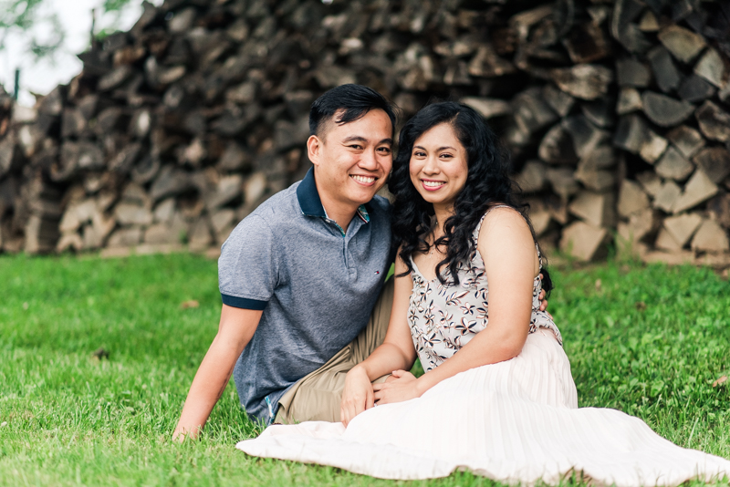 Wedding Photographers in Maryland Butterbee Farm Engagement Baltimore Flower Fields