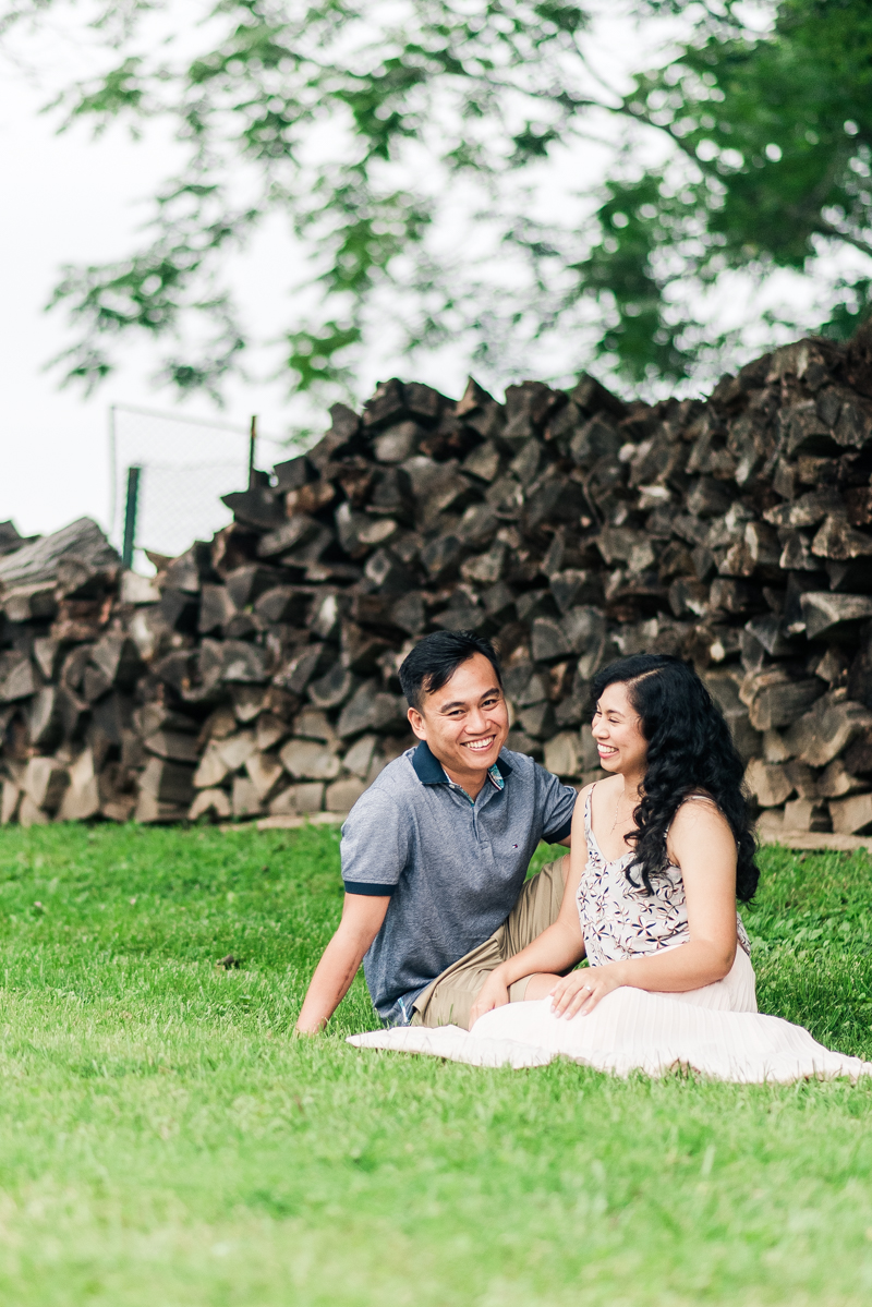 Wedding Photographers in Maryland Butterbee Farm Engagement Baltimore Flower Fields