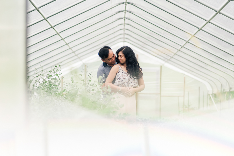 Wedding Photographers in Maryland Butterbee Farm Engagement Baltimore Flower Fields