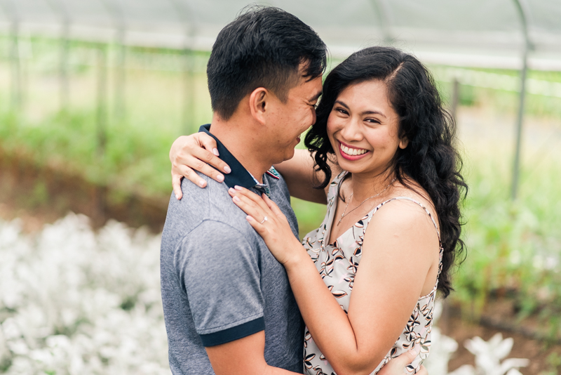 Wedding Photographers in Maryland Butterbee Farm Engagement Baltimore Flower Fields