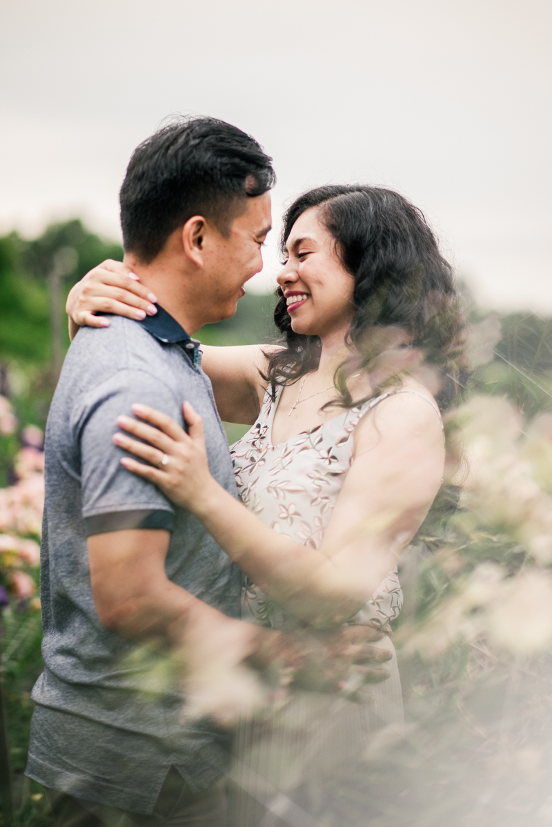 Wedding Photographers in Maryland Butterbee Farm Engagement Baltimore Flower Fields Prism Photography