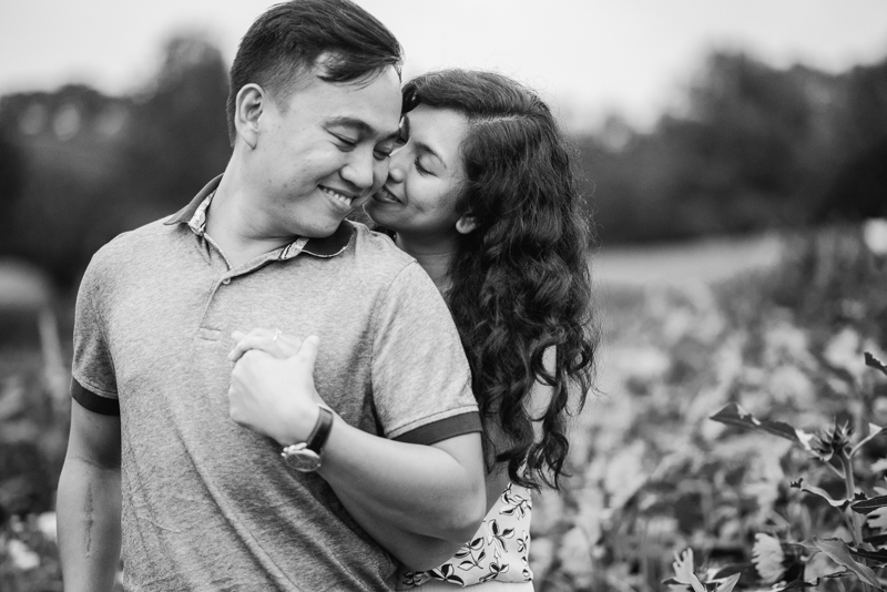 Wedding Photographers in Maryland Butterbee Farm Engagement Baltimore Flower Fields