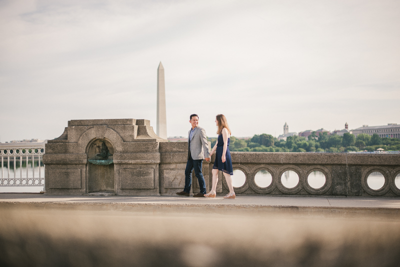 Maryland Wedding Photographers Washington DC Sunrise Engagement Session Tidal Basin