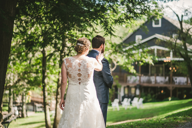 Chanteclaire Farm Wedding Photographer Friendsville Maryland First Look