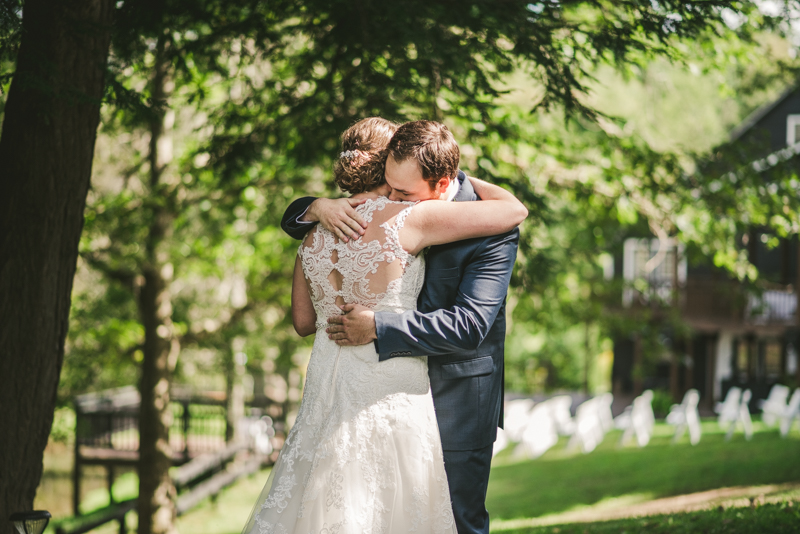 Chanteclaire Farm Wedding Photographer Friendsville Maryland First Look