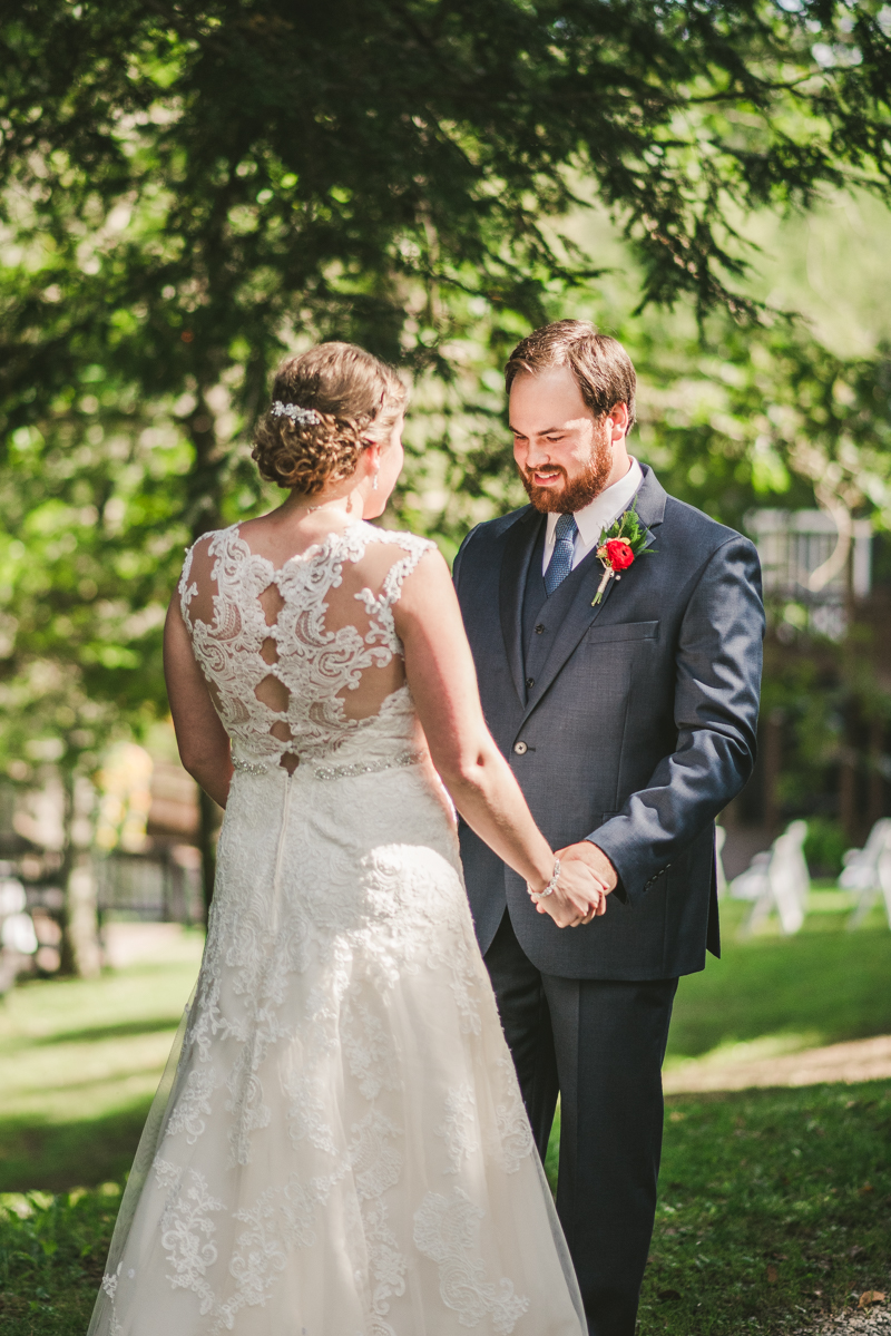 Chanteclaire Farm Wedding Photographer Friendsville Maryland First Look