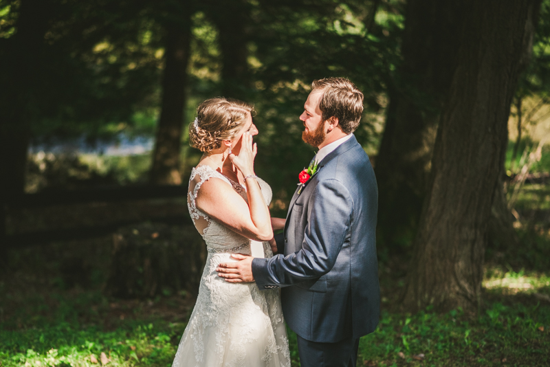 Chanteclaire Farm Wedding Photographer Friendsville Maryland First Look