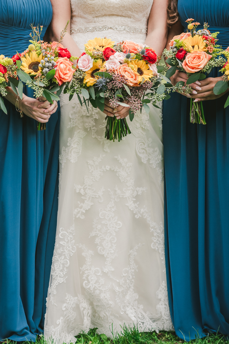 Chanteclaire Farm Wedding Photographer Friendsville Maryland Bridal Bouquet Farmhouse Fete