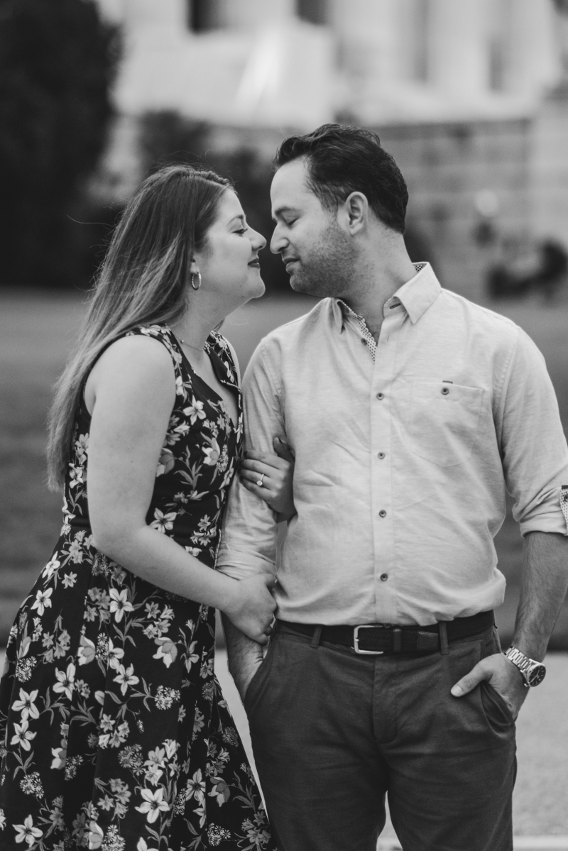 Maryland Wedding Photographers Washington DC Engagement Session Lincoln Memorial