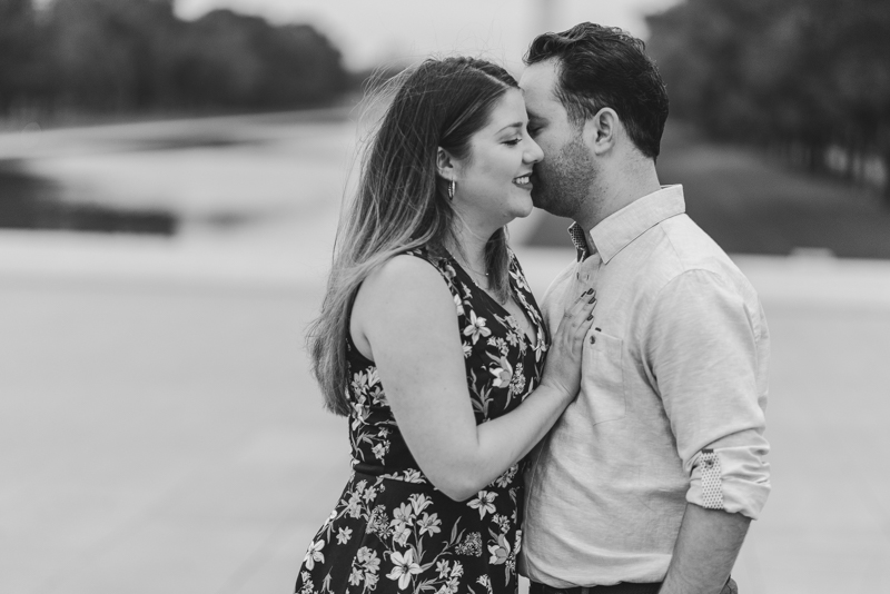 Maryland Wedding Photographers Washington DC Engagement Session Lincoln Memorial Reflecting Pool