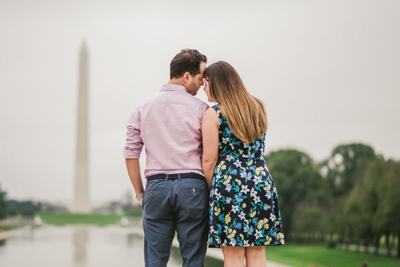 Maryland Wedding Photographers Washington DC Engagement Session Lincoln Memorial