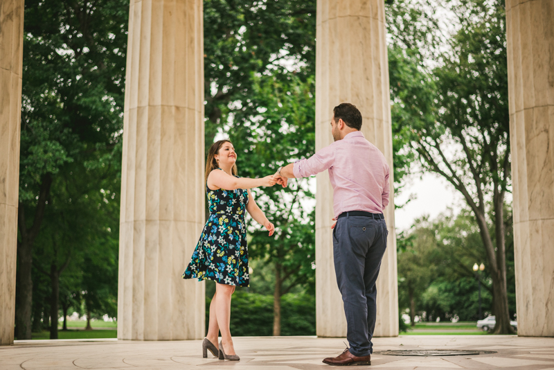 Maryland Wedding Photographers Washington DC Engagement Session War Memorial