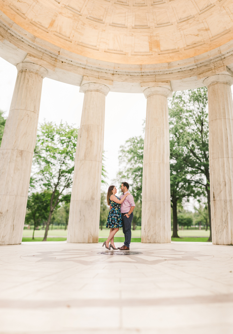 Maryland Wedding Photographers Washington DC Engagement Session War Memorial