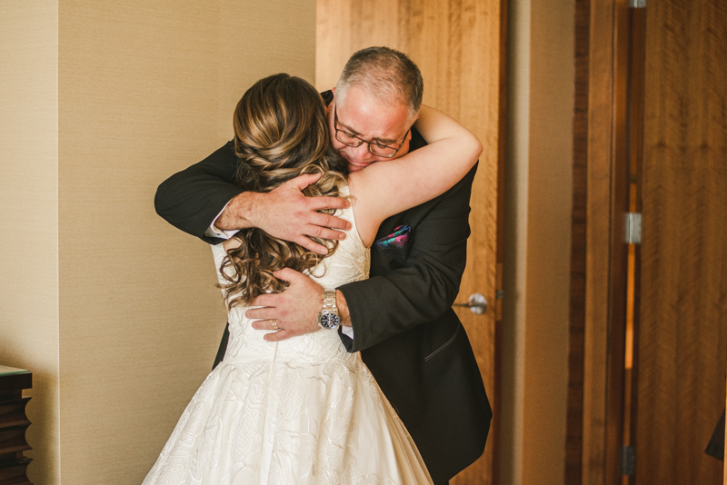 Wedding Photographers in Maryland Mt Washington Mill Dye House Baltimore Four Seasons Father Daughter First Look