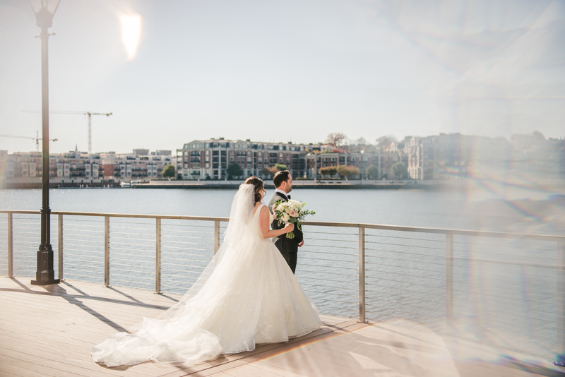 Wedding Photographers in Maryland Mt Washington Mill Dye House Baltimore Four Seasons First Look Inner Harbor