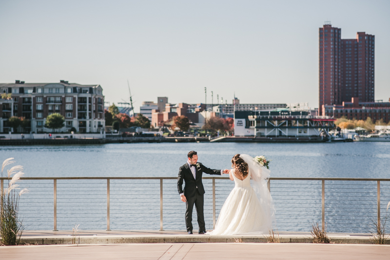 Wedding Photographers in Maryland Mt Washington Mill Dye House Baltimore Four Seasons First Look Inner Harbor