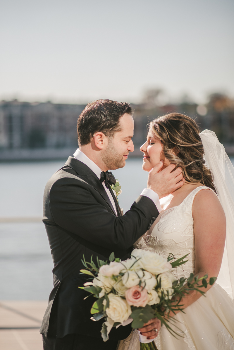 Wedding Photographers in Maryland Mt Washington Mill Dye House Baltimore Four Seasons First Look Inner Harbor